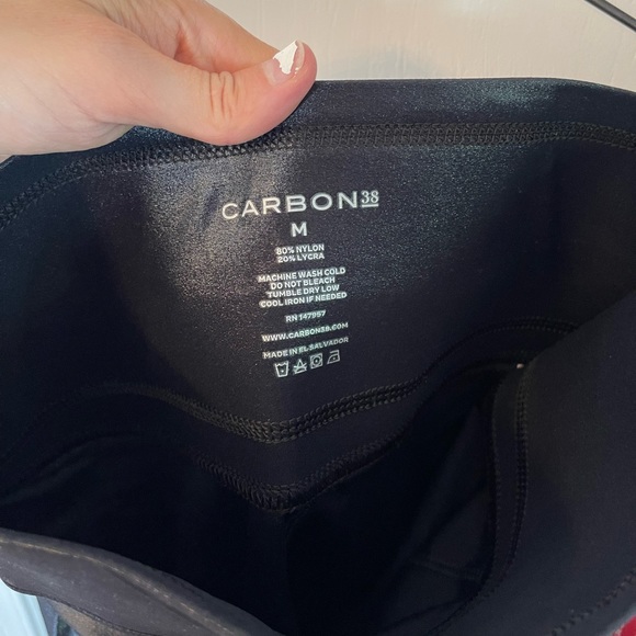 CARBON38 Legging in Takara Shine black size medium new with tags - Picture 9 of 9